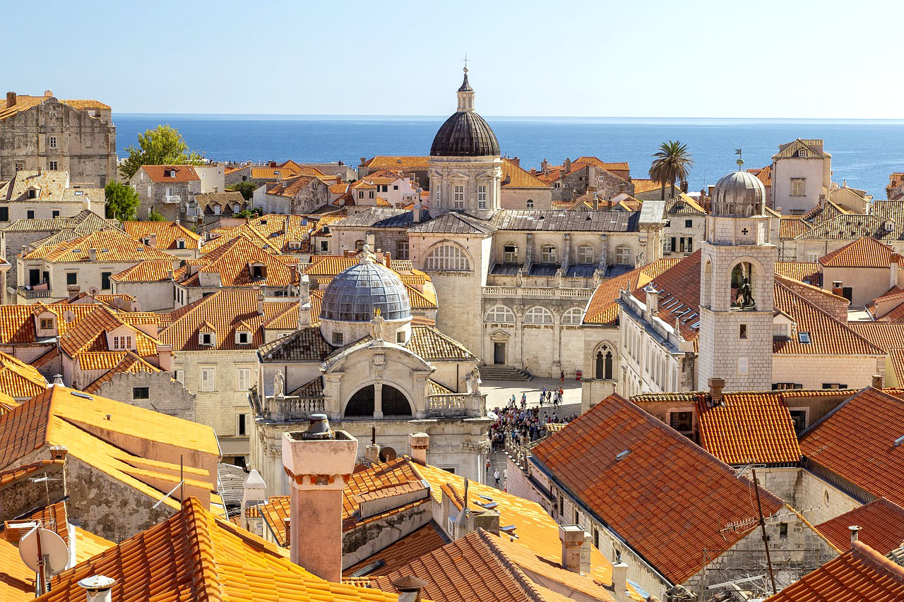 Imagem da cidade de Dubrovnik na Croácia