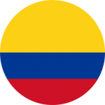 Bandeira da Colômbia em ícone