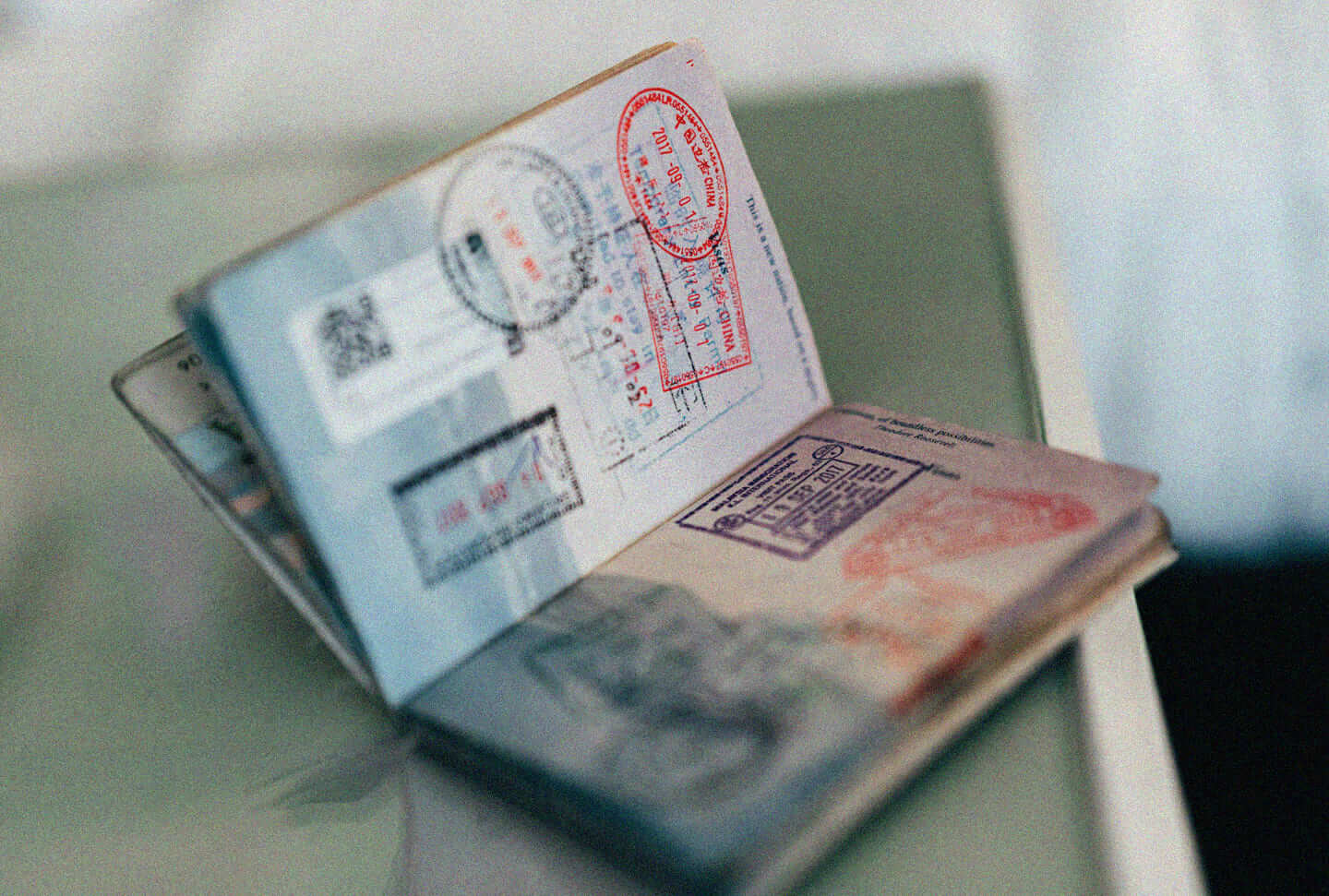 passaporte aberto