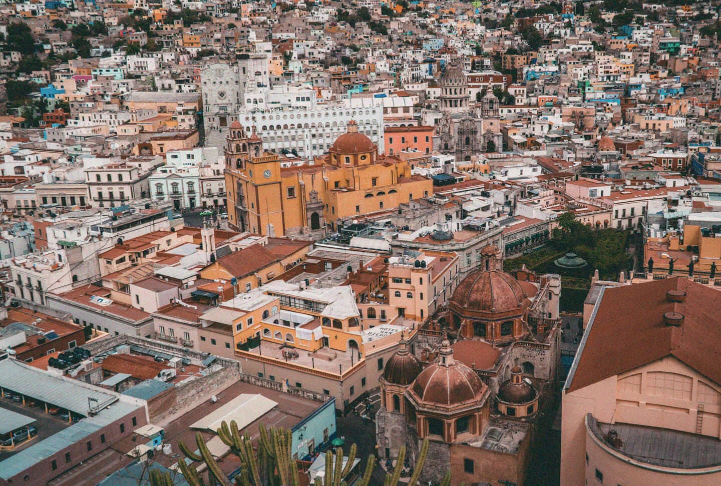 Guanajuato, paisagem e edifício em Guanajuato, Mexico