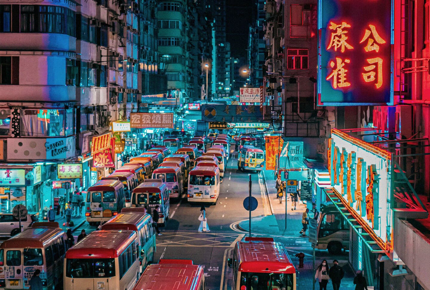 Rua em Hong Kong