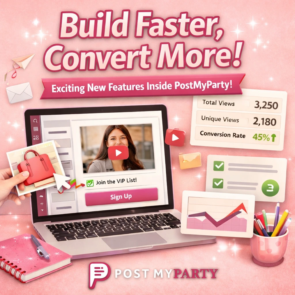 Stylized blog post title with various background images