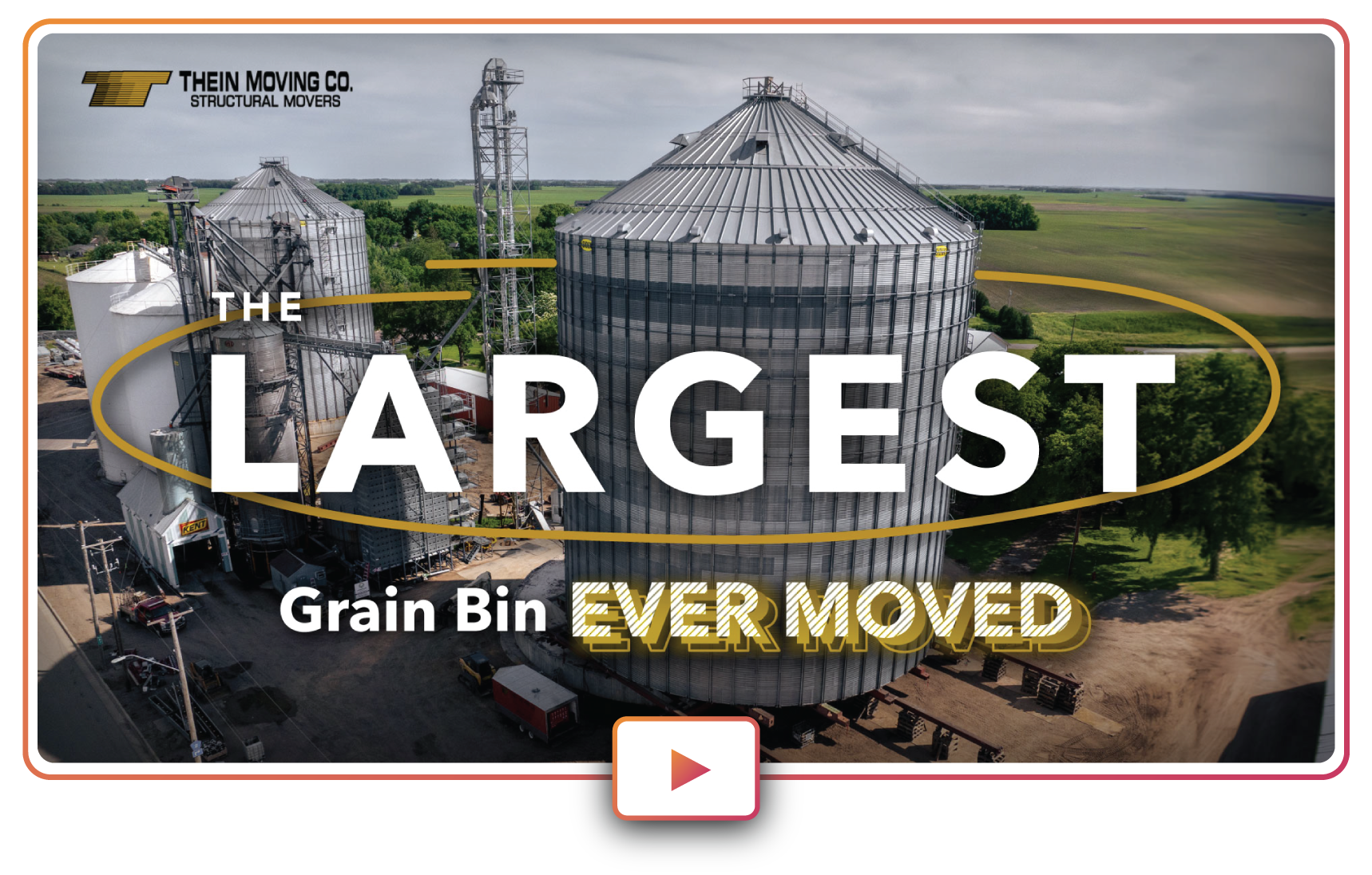 Thein Moving Company, The Largest Grain Bin Ever Moved