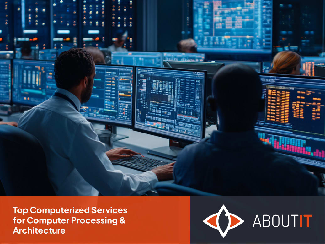 IT security agent working on his powerhouse software.a