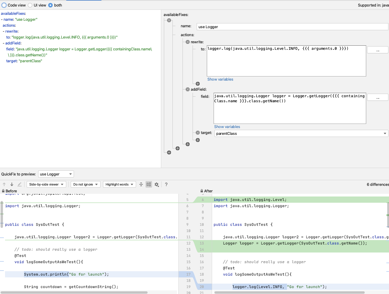 Calificando completamente el Logger a java.util.logging.Logger