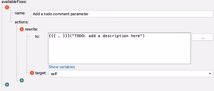 Add Extra code To Create The Place Marker Comment