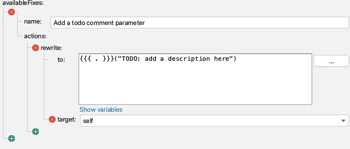 Add Extra code To Create The Place Marker Comment
