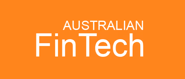 White text reading Australian FinTech on an orange background.