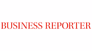 Red text reading BUSINESS REPORTER on a white background.