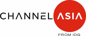 Channel Asia logo with black text and a red circle around the word Asia.