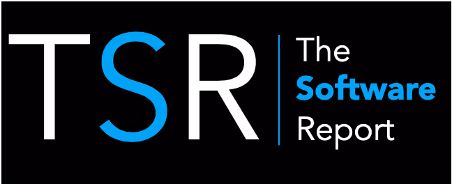 TSR in large letters with 'The Software Report' text on black background.