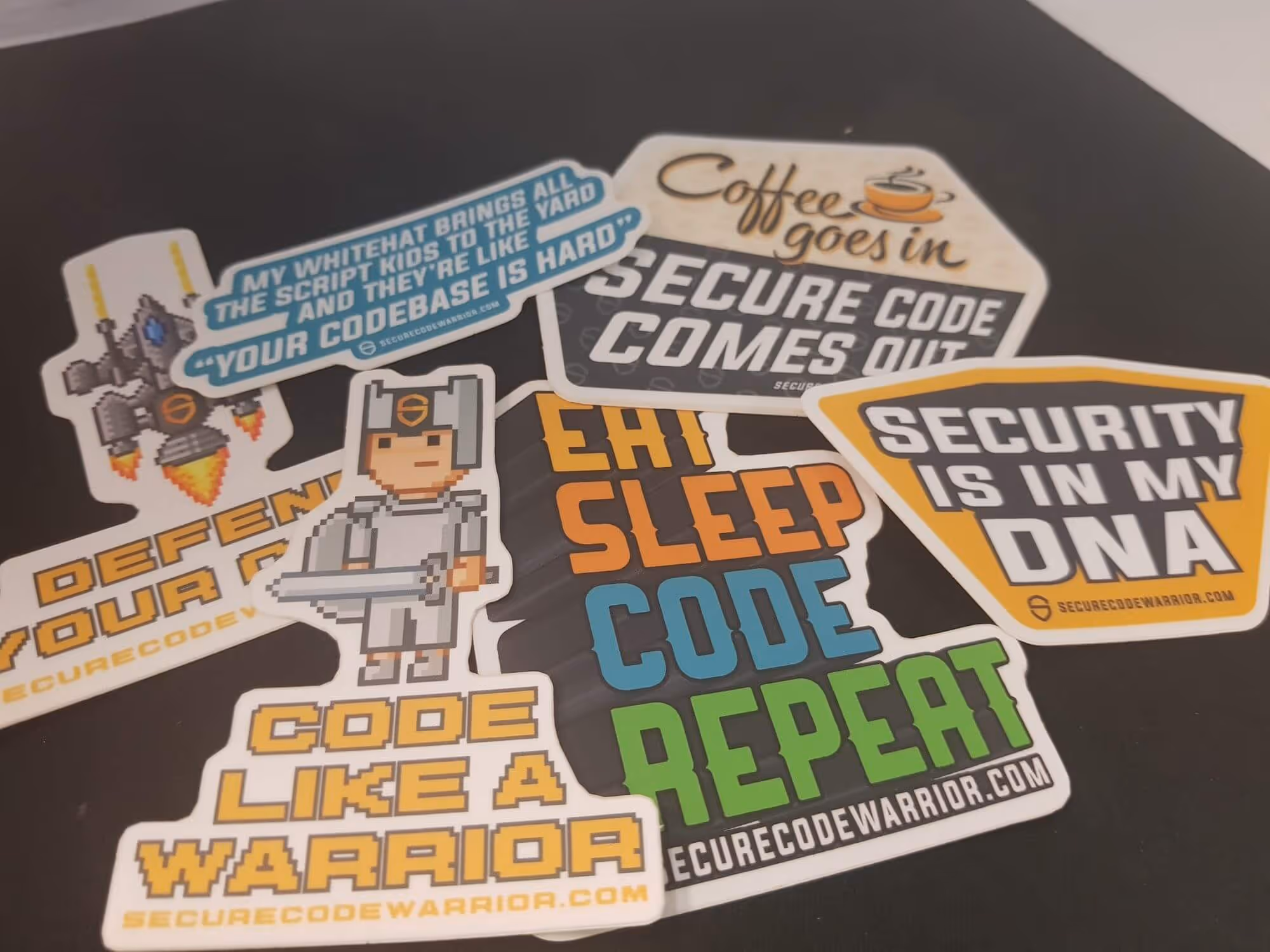 Security Code Warrior Stickers
