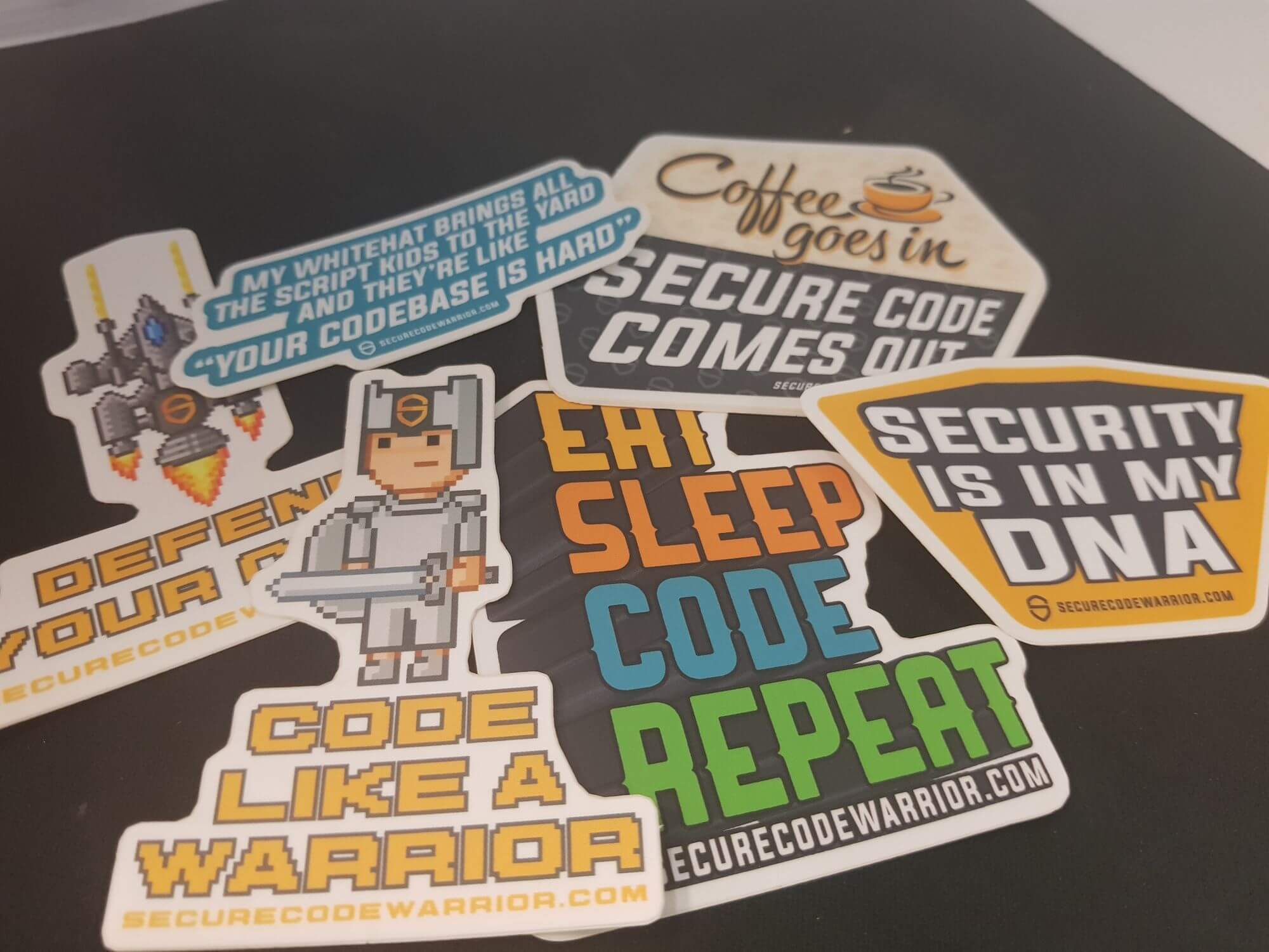 Security Code Warrior Stickers