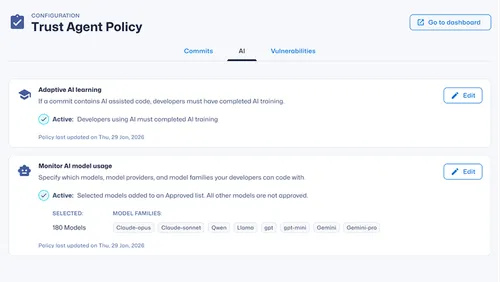 Trust agent policy