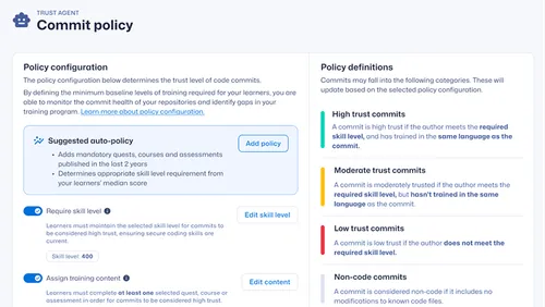 Commit policy