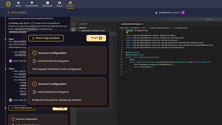 LLM missions and coding labs