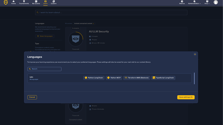 Modern AI frameworks and environments