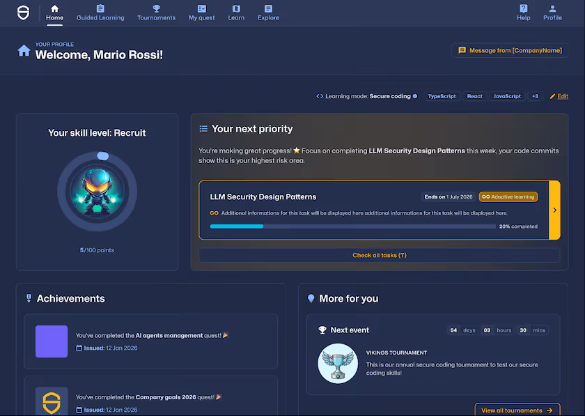 Align learning to real AI usage