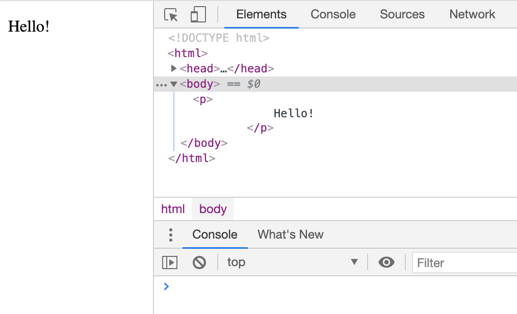 Chrome DOM Elements and JavaScript Console