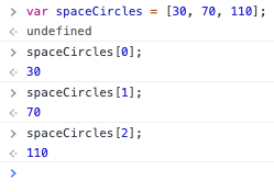 JavaScript array zero-index third element