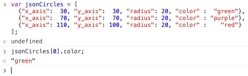 JSON Object Key Value Pair Result One