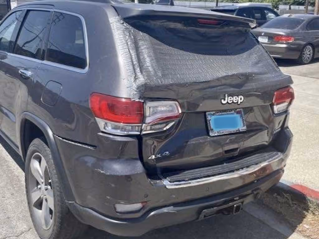 Jeep Rear End Collision Damage