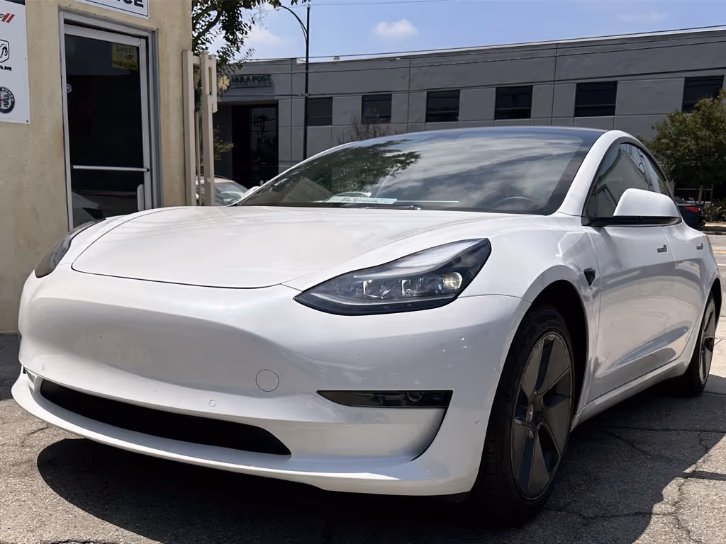 Tesla Model 3 Front bumper replaced