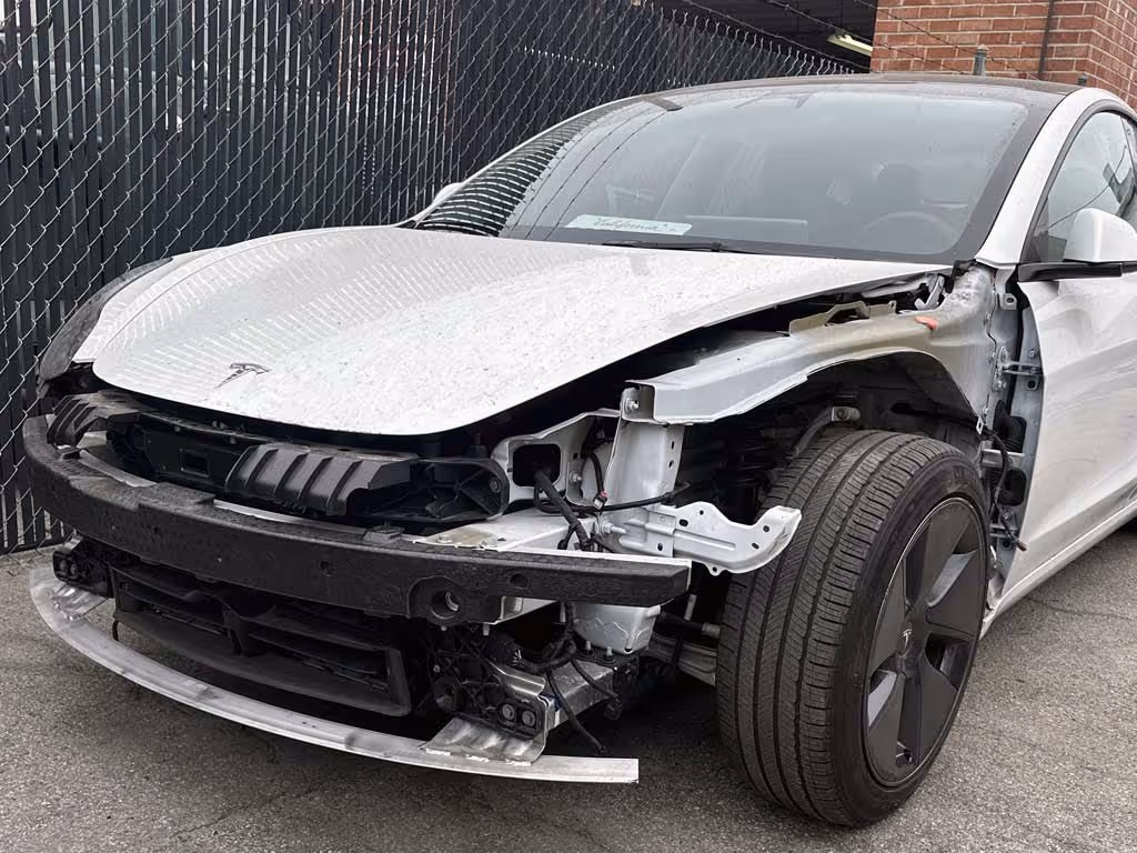 Tesla Model 3 Front Bumper Repair Process