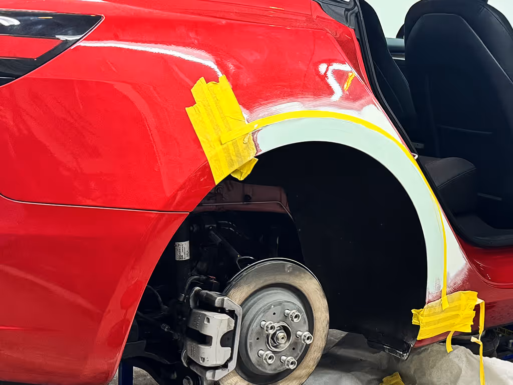 Tesla Model 3 Right Quarter Panel bondo