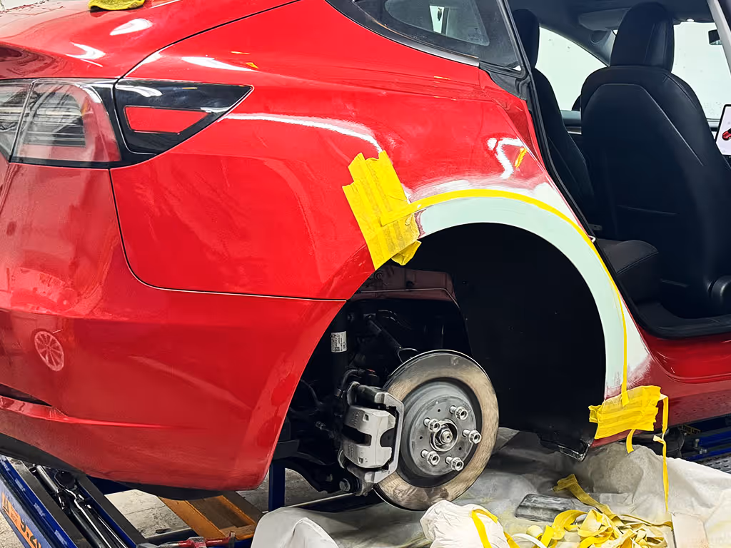 Tesla Model 3 Right Quarter Panel Damage
