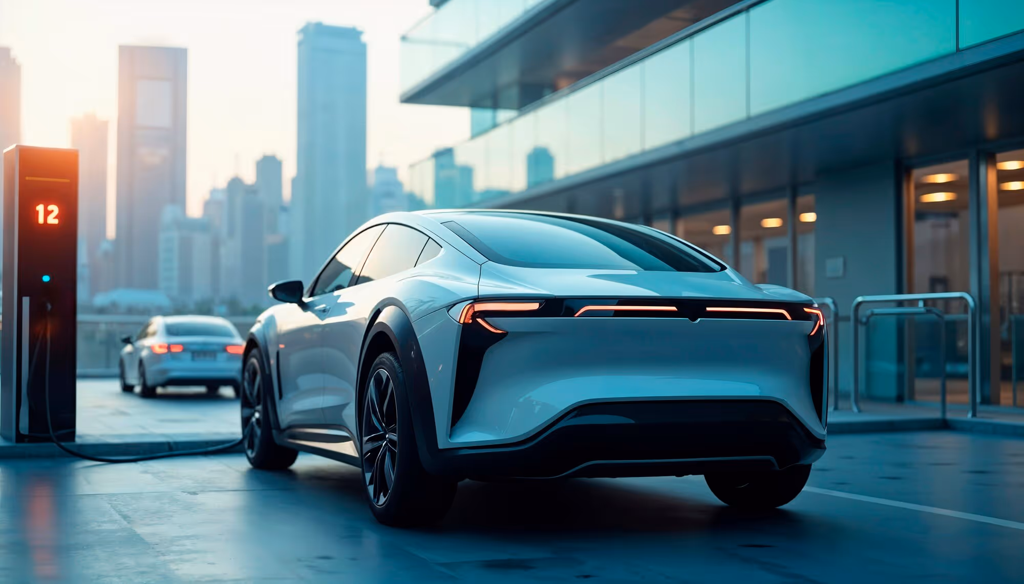 Electric vehicle charging, illustrating Tesla multi-coat paint repair issues