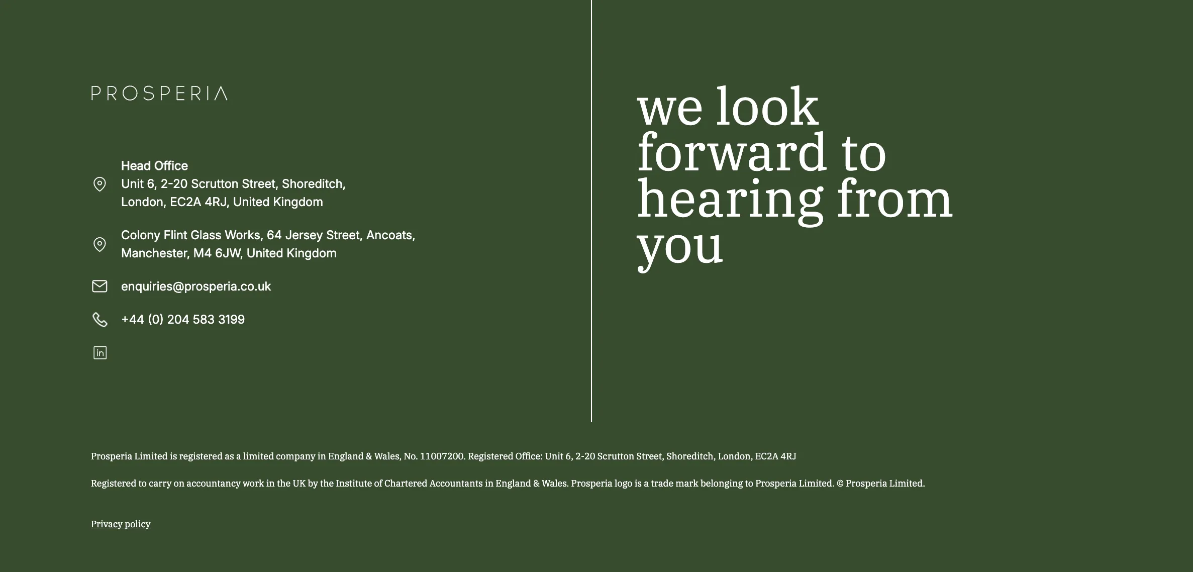 Prosperia page screenshot