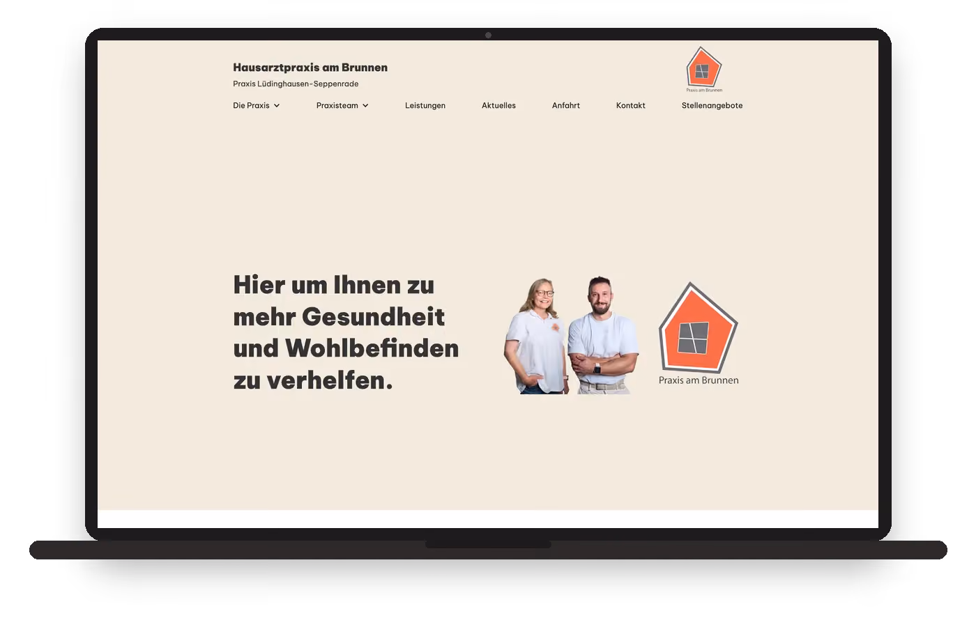 Hausarztpraxis Seppenrade Website Screenshot