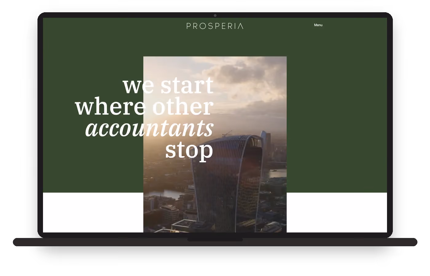 Prosperia Website Screenshot