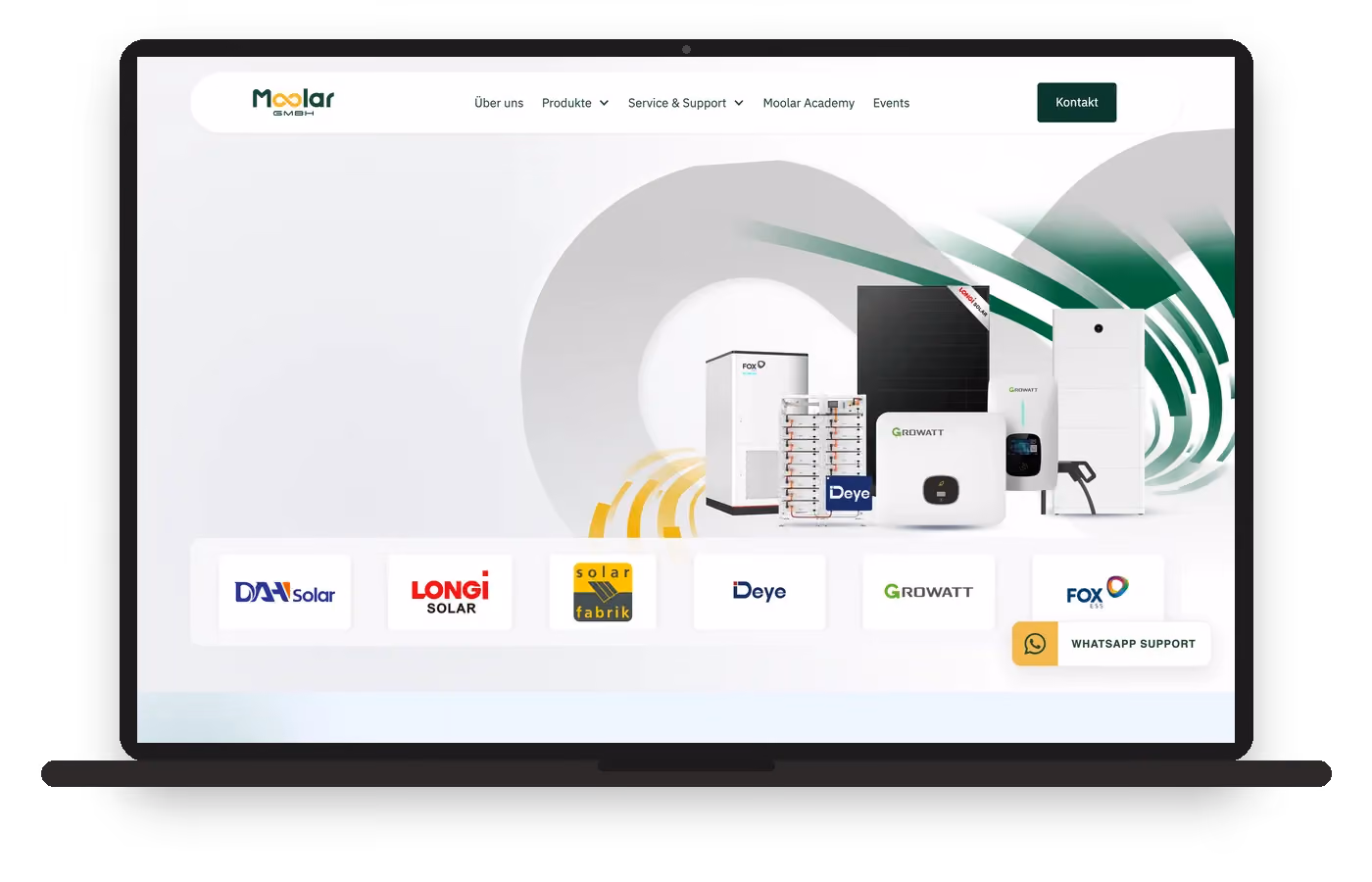 Moolar Website Screenshot