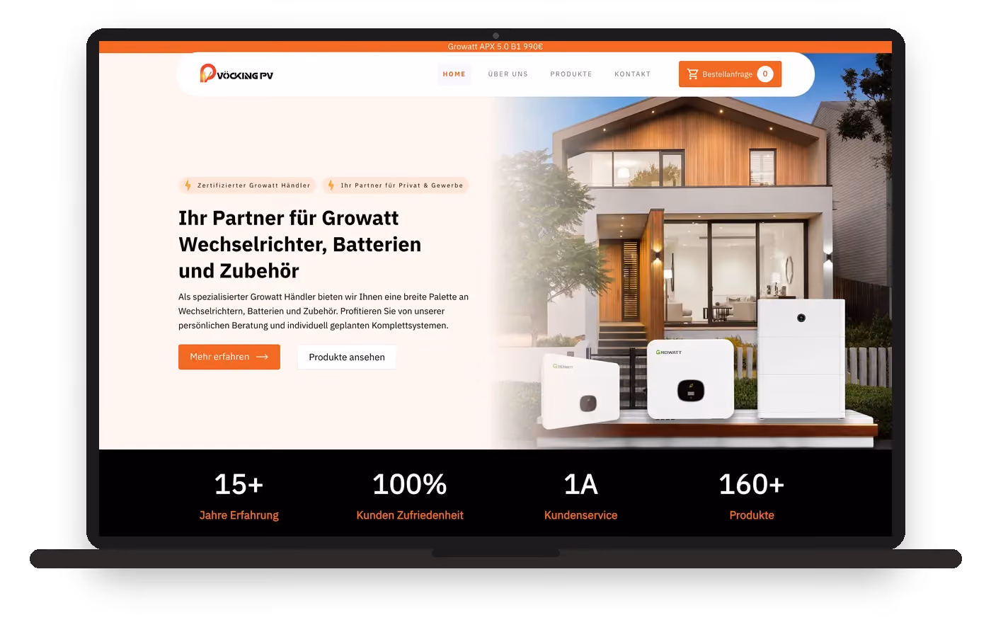 Vöcking PV Website Screenshot
