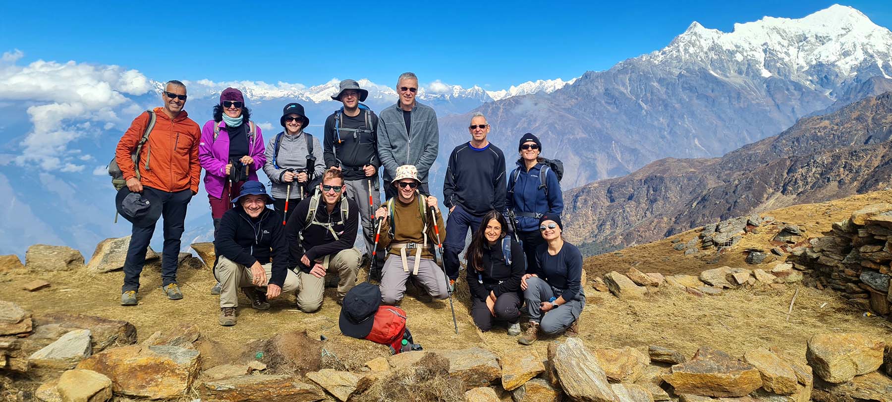 אנשים בטיול בנפאל