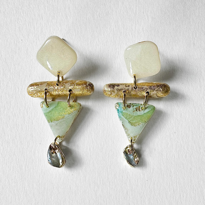 Making Waves Messiah Mother of Pearl Earrings