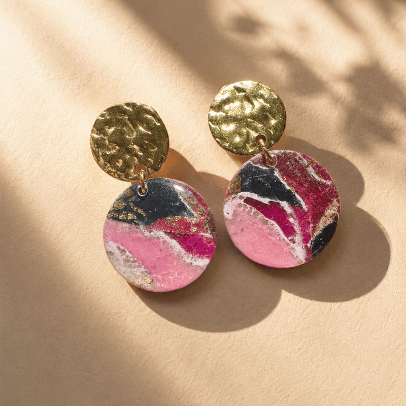 Rose Noir Earrings
