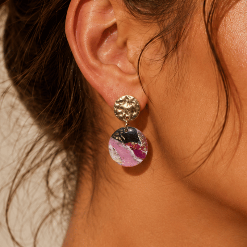 Rose Noir Earrings