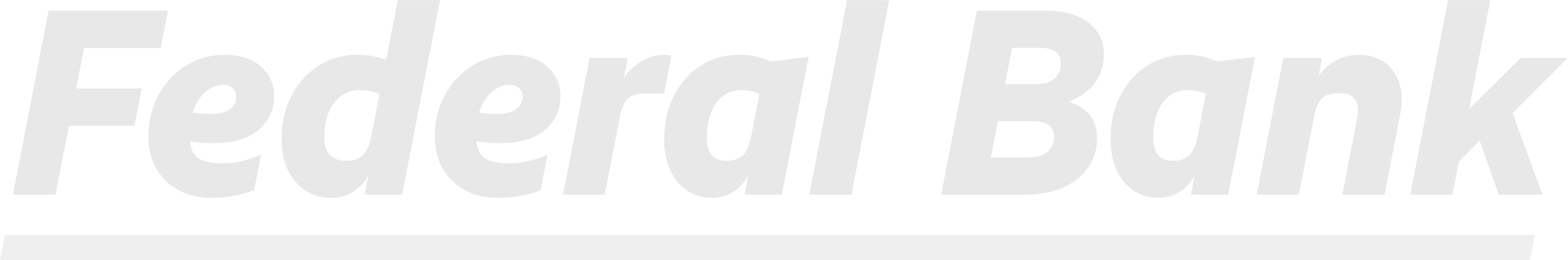 Federal Bank logo white