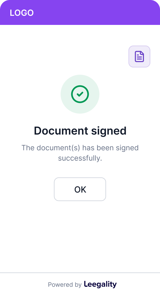 Aadhaar esign screen