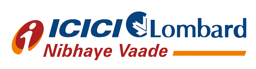 ICICI Lombard logo with tagline Nibhaye Vaade in red and orange underline