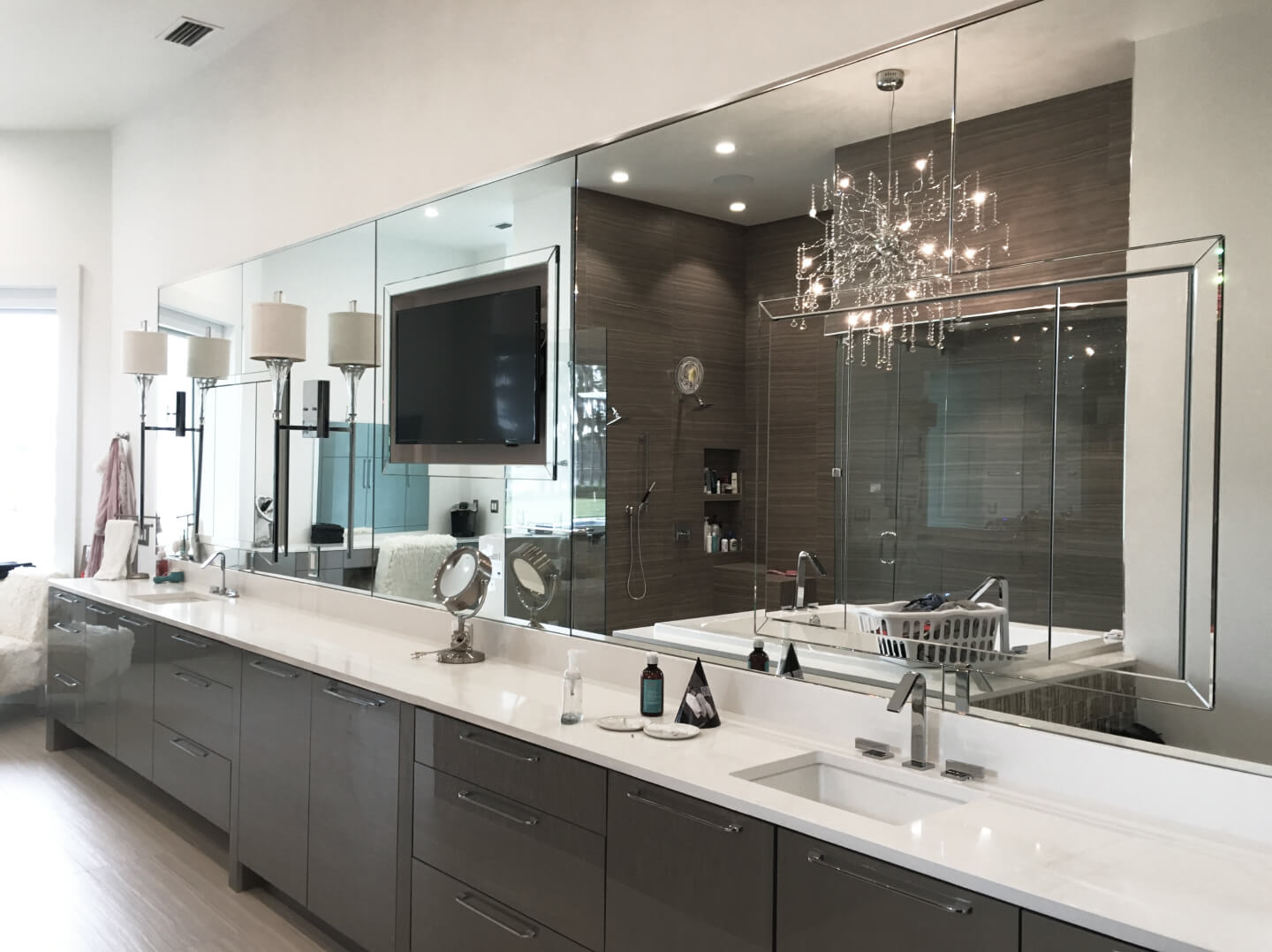 Beautiful glass mirror