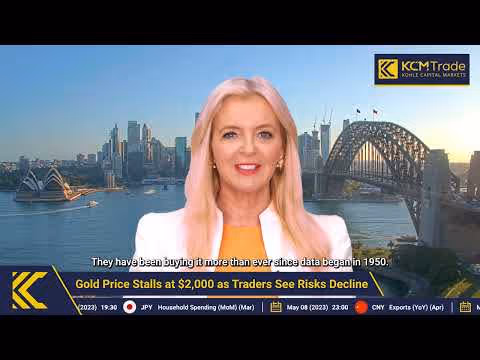 Le prix de l'or s'arrête à 2 000 dollars, les traders constatant une baisse des risques