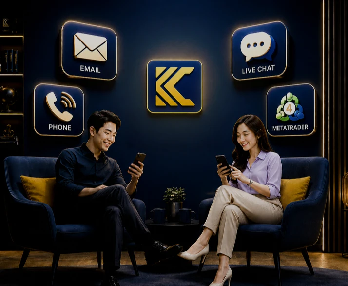 KCM Trade chính thức sử dụng những kênh liên lạc nào?