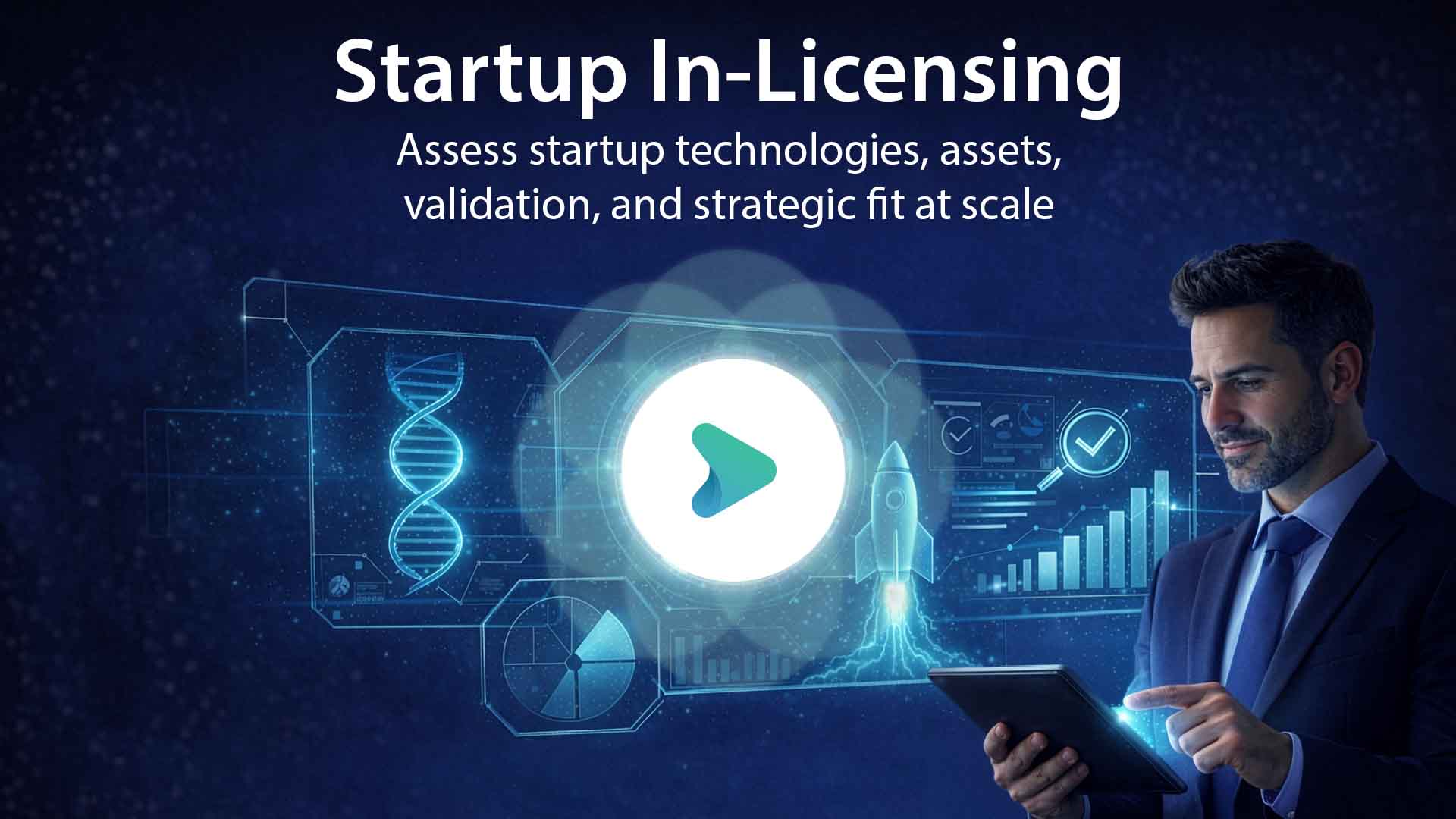 An AcademicLabs demo video showing how to identify asset and platform technology opportunities at scale