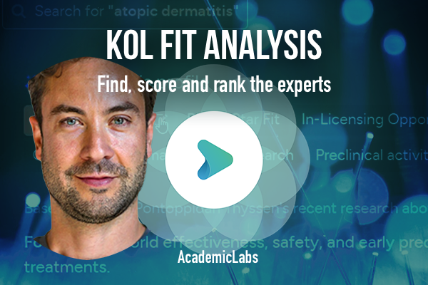 An AcademicLabs demo video showing how to find, score and rank the experts that fit best with your specific criteria - in minutes