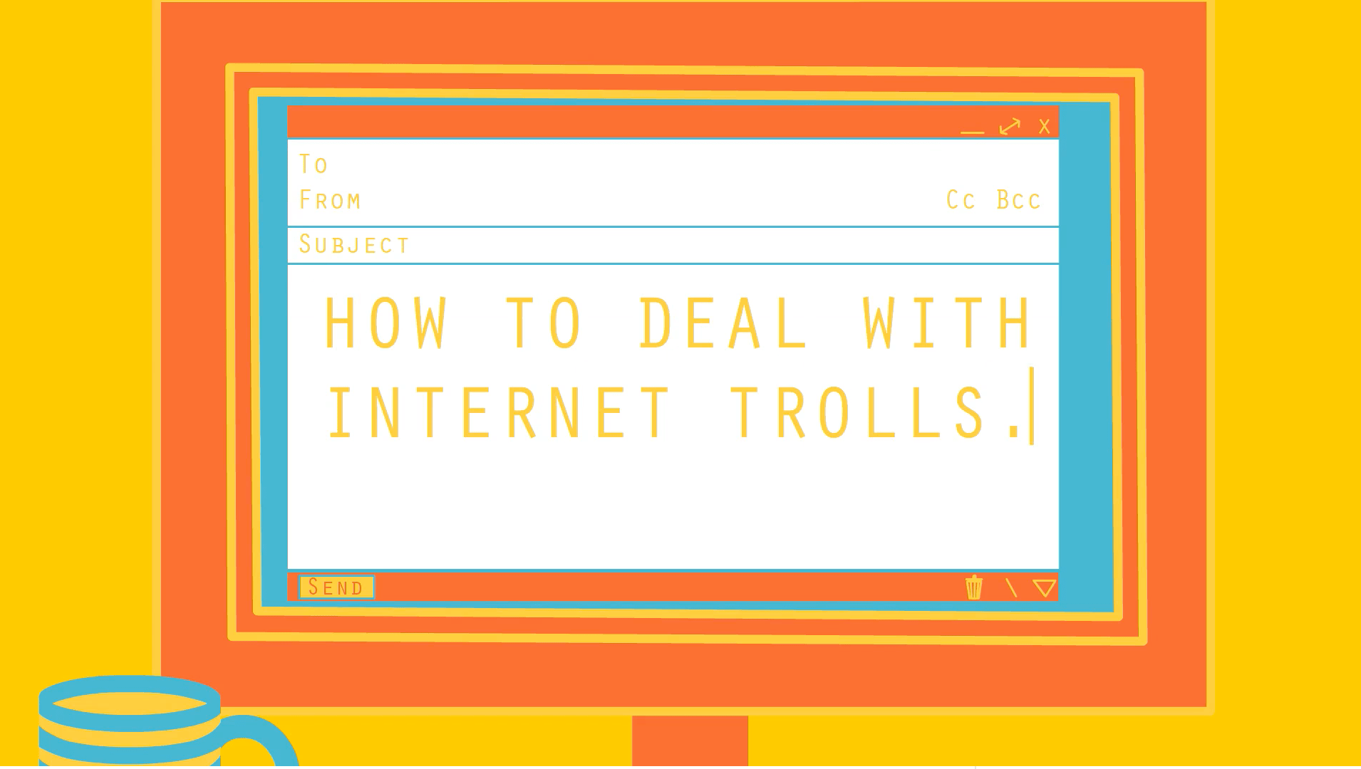 Trolls on computer